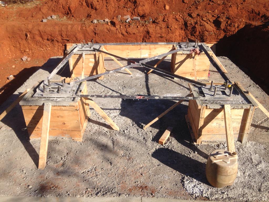 Elevated water tanks foundation