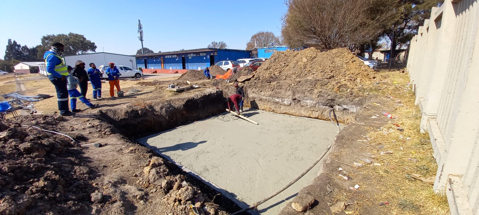 Water tank foundation Boipatong